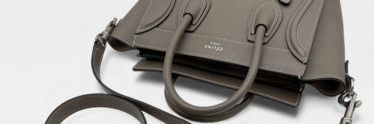Celine Luggage Tasche grau