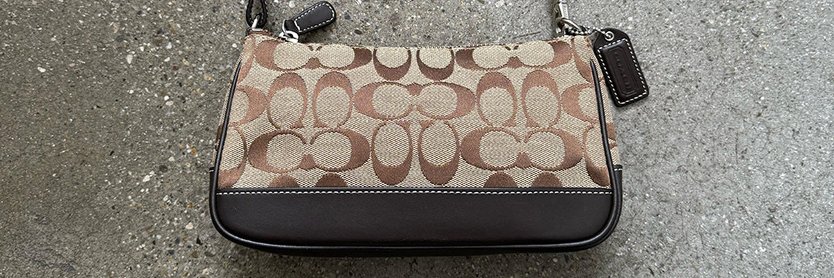 Vintage Coach Tasche mit Signature Canvas
