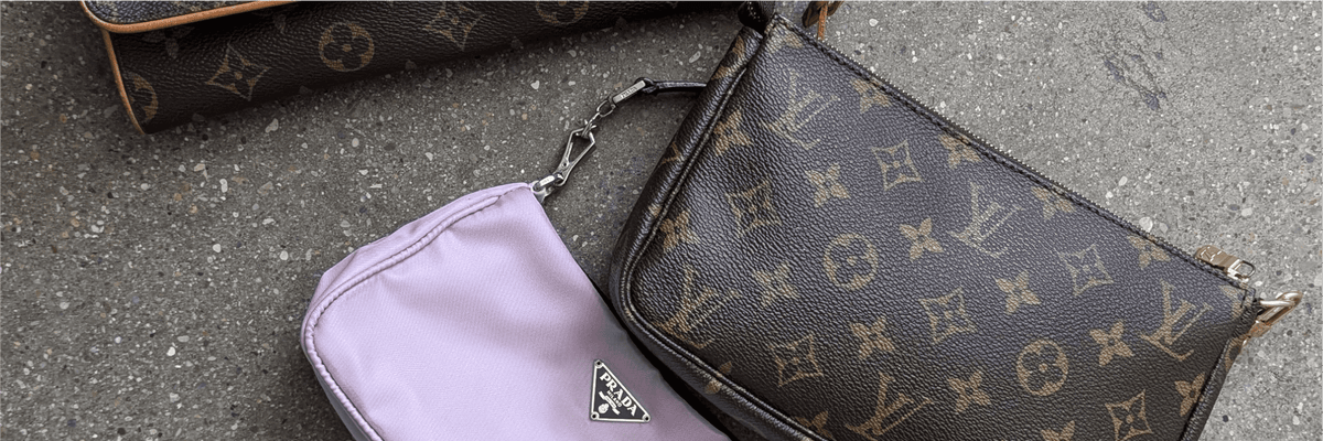 Vintage Pochettes von Prada und Louis Vuitton
