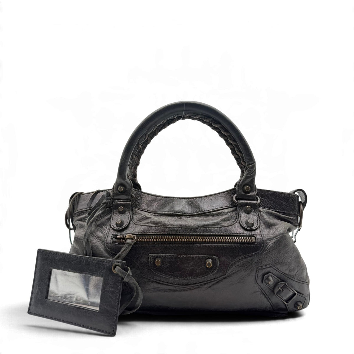 Balenciaga Handtasche The First City Bag aus Leder schwarz – Gesamtansicht