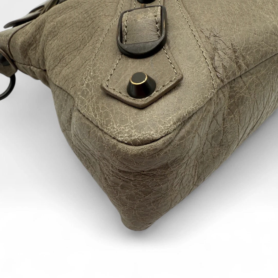 Balenciaga Handtasche The First City bag mit Schultergurt grau