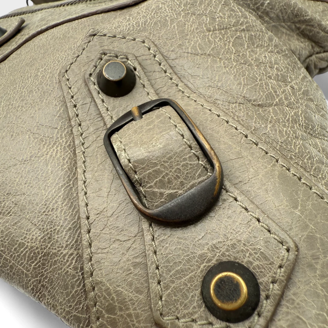 Balenciaga Handtasche The First City bag mit Schultergurt grau