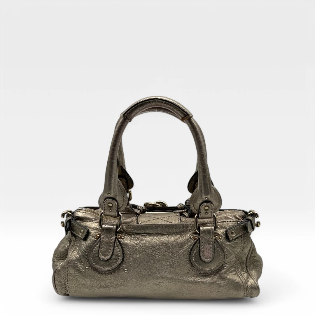 Chloé Handtasche Paddington metallic gold