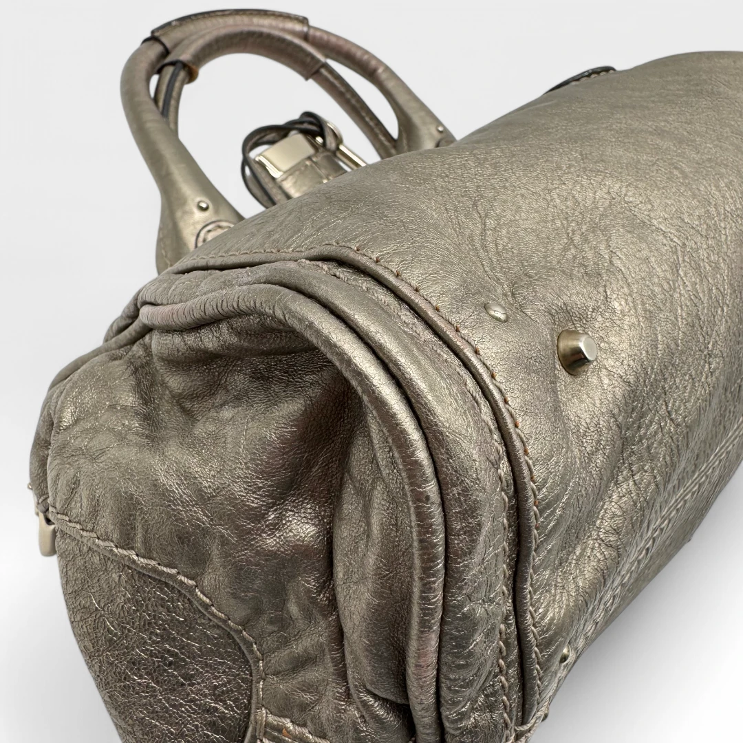 Chloé Handtasche Paddington metallic gold