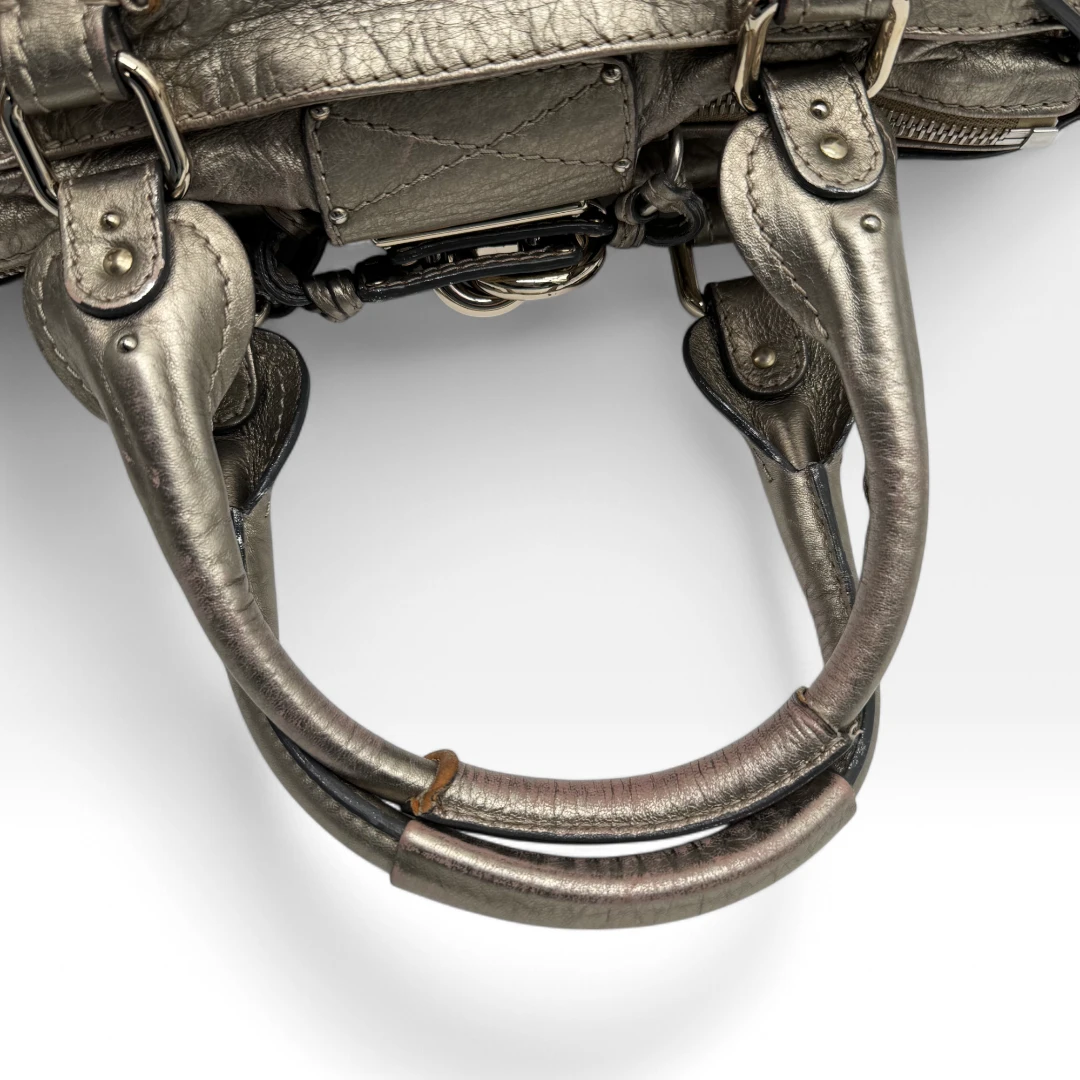 Chloé Handtasche Paddington metallic gold
