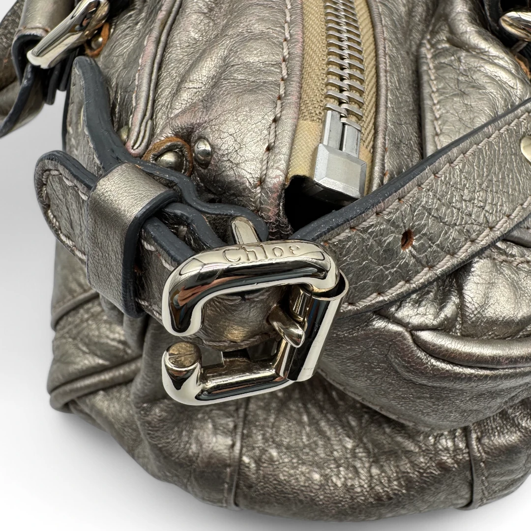 Chloé Handtasche Paddington metallic gold