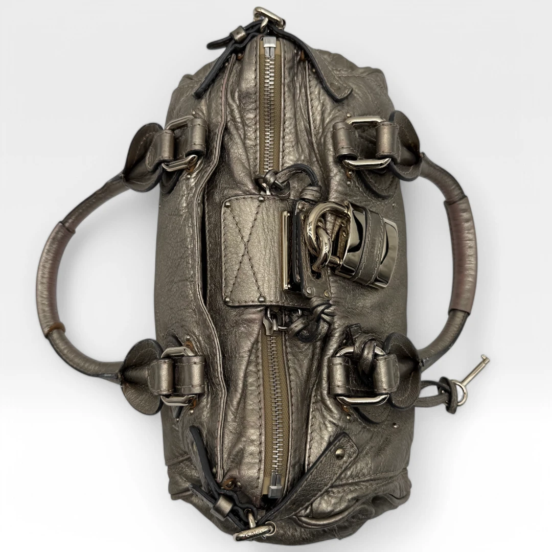 Chloé Handtasche Paddington metallic gold