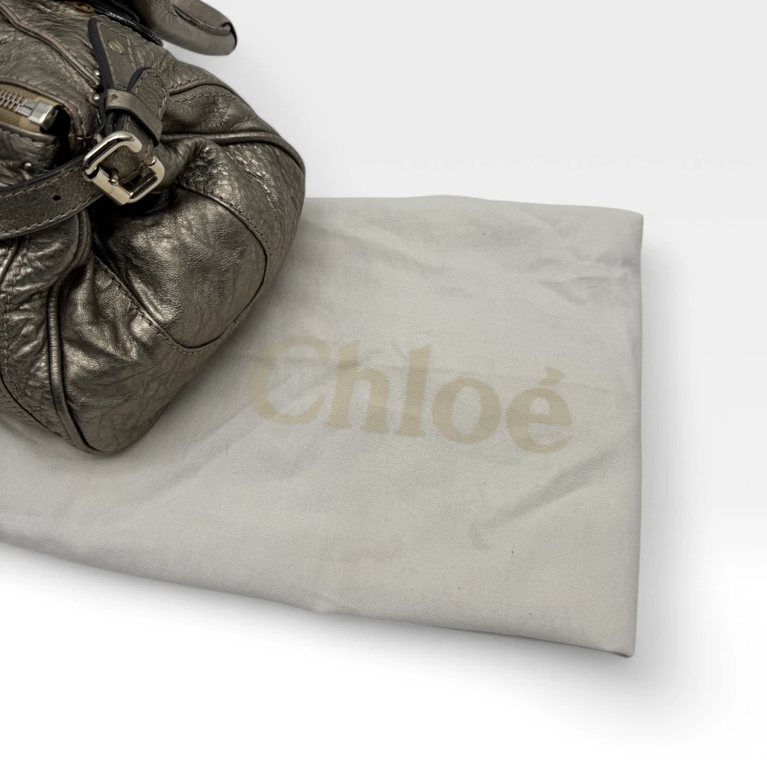 Chloé Handtasche Paddington metallic gold