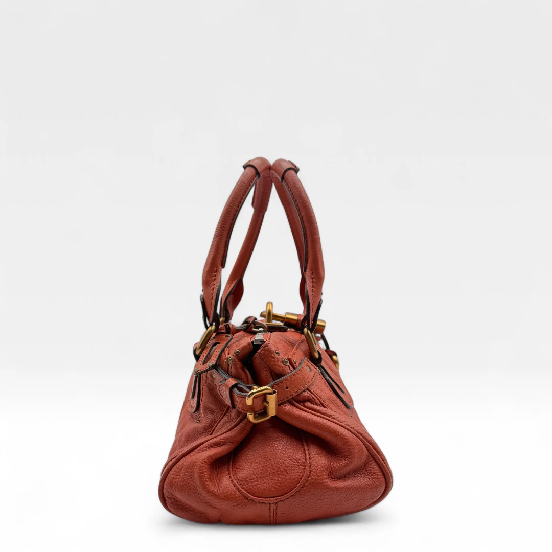 Chloé Handtasche Paddington aus Leder orange