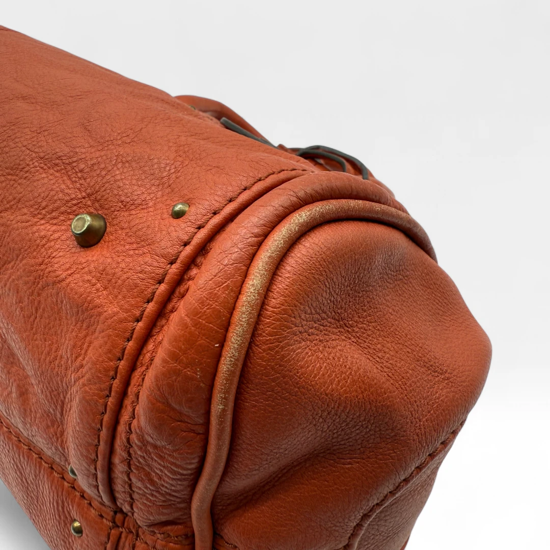 Chloé Handtasche Paddington aus Leder orange