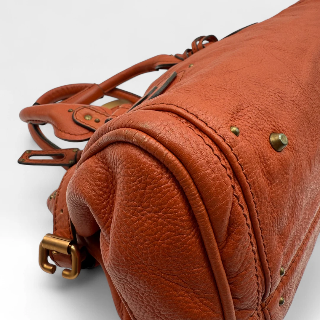 Chloé Handtasche Paddington aus Leder orange