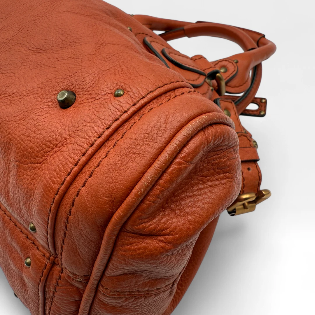 Chloé Handtasche Paddington aus Leder orange