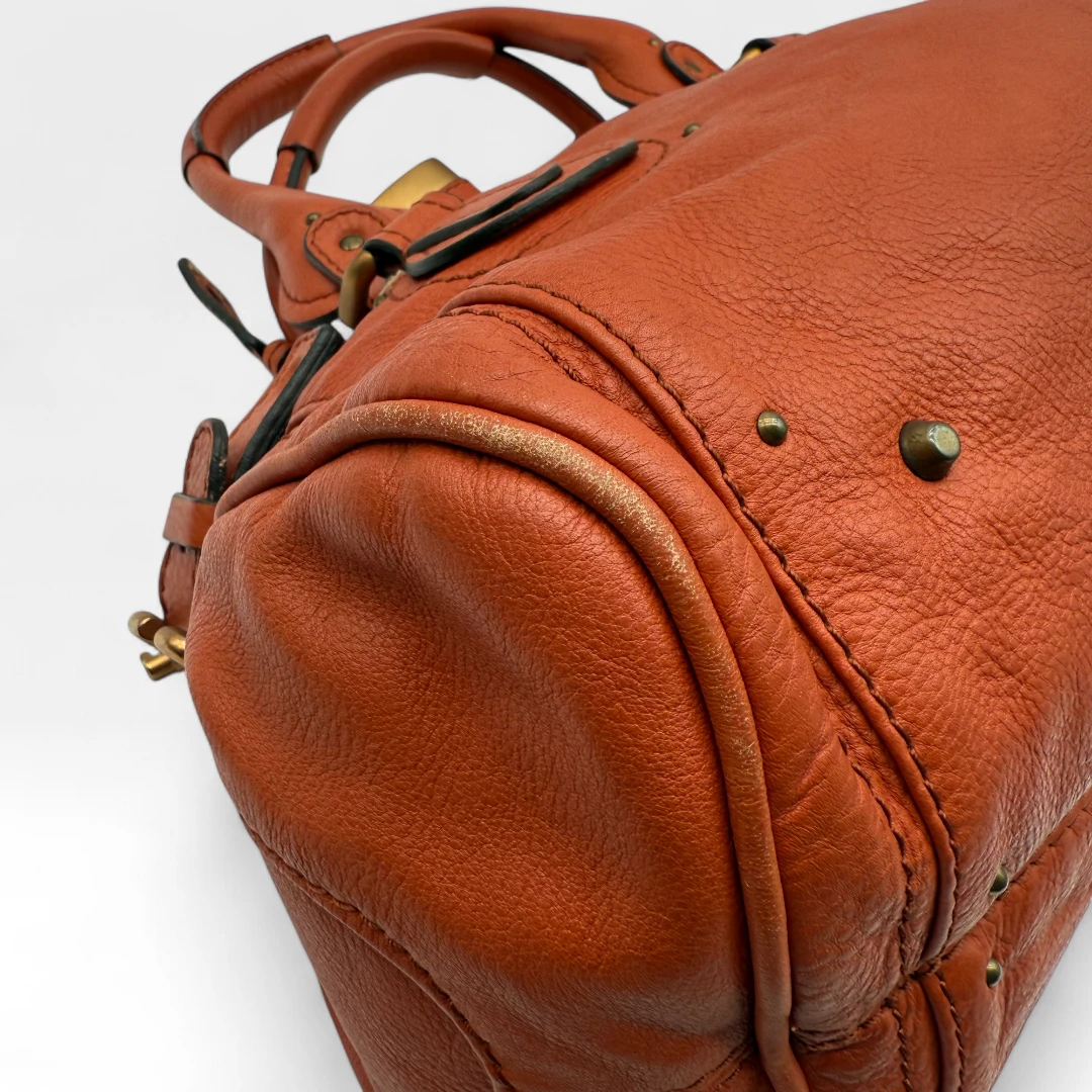 Chloé Handtasche Paddington aus Leder orange