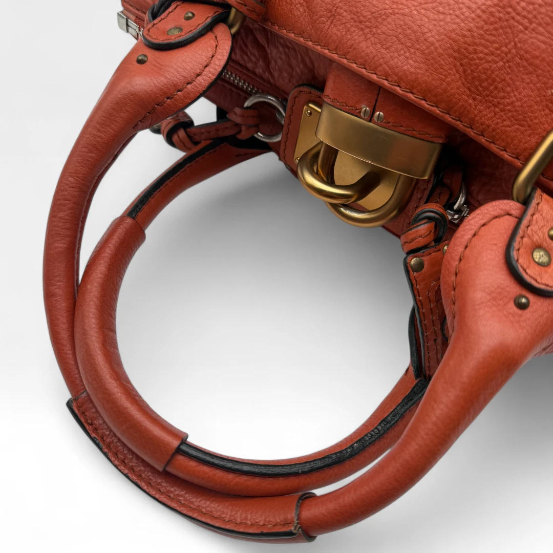 Chloé Handtasche Paddington aus Leder orange