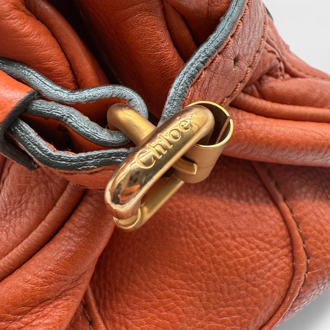 Chloé Handtasche Paddington aus Leder orange