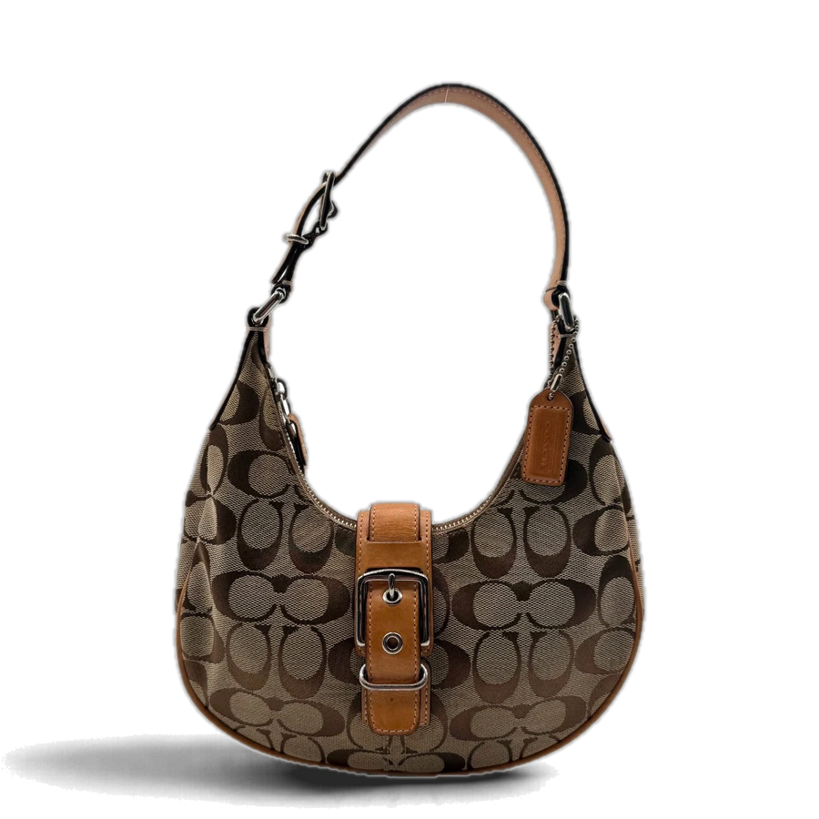 Coach Croissant Signature Shoulder Bag