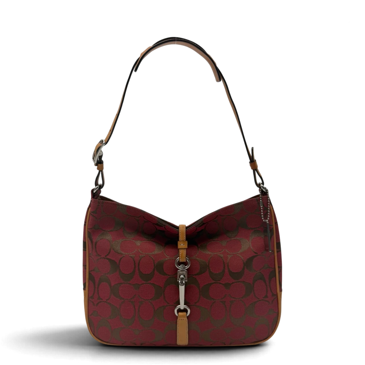 Coach Schultertasche Jackie Signature rot