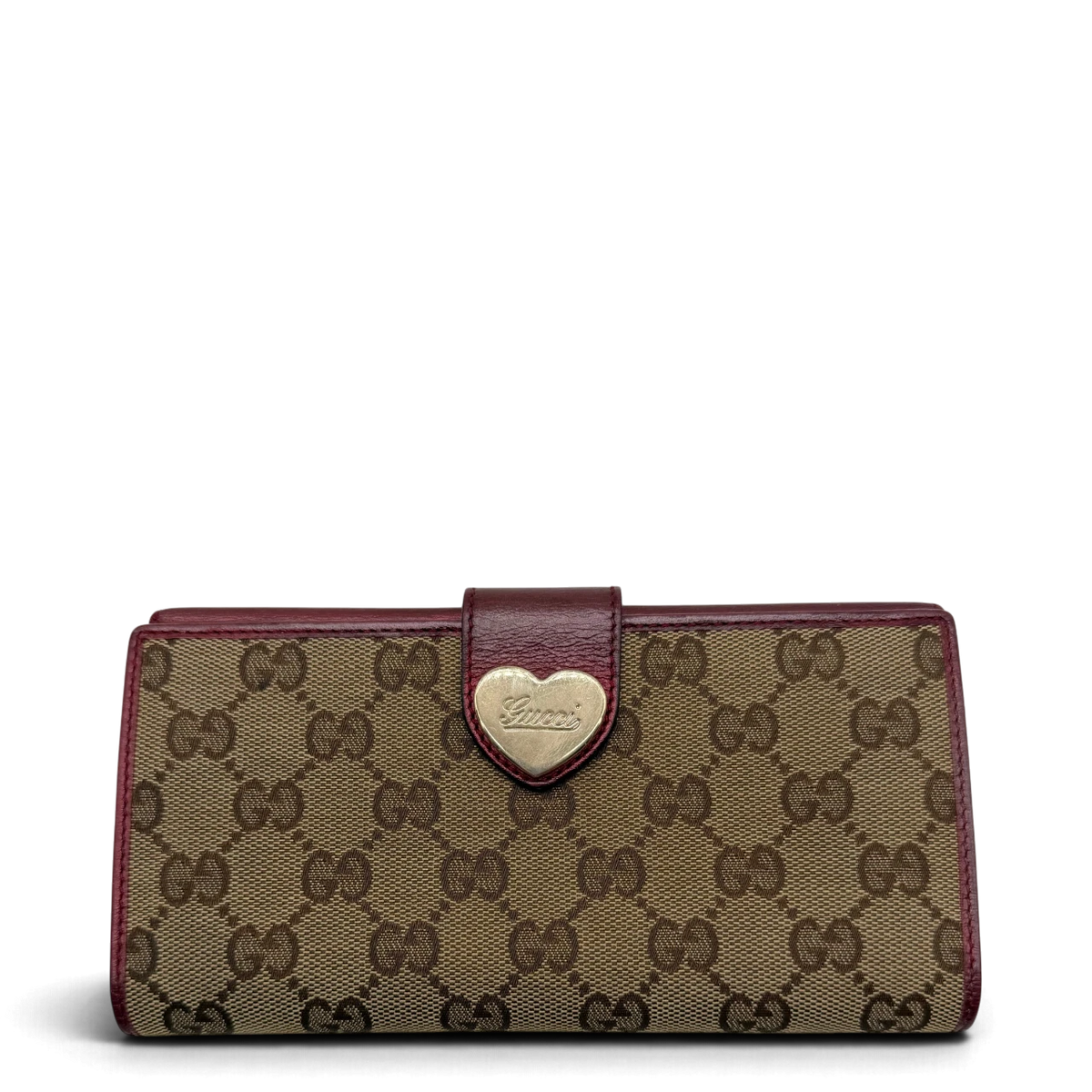 Gucci Geldbeutel Lovely Heart länglich monogram beige – Gesamtansicht