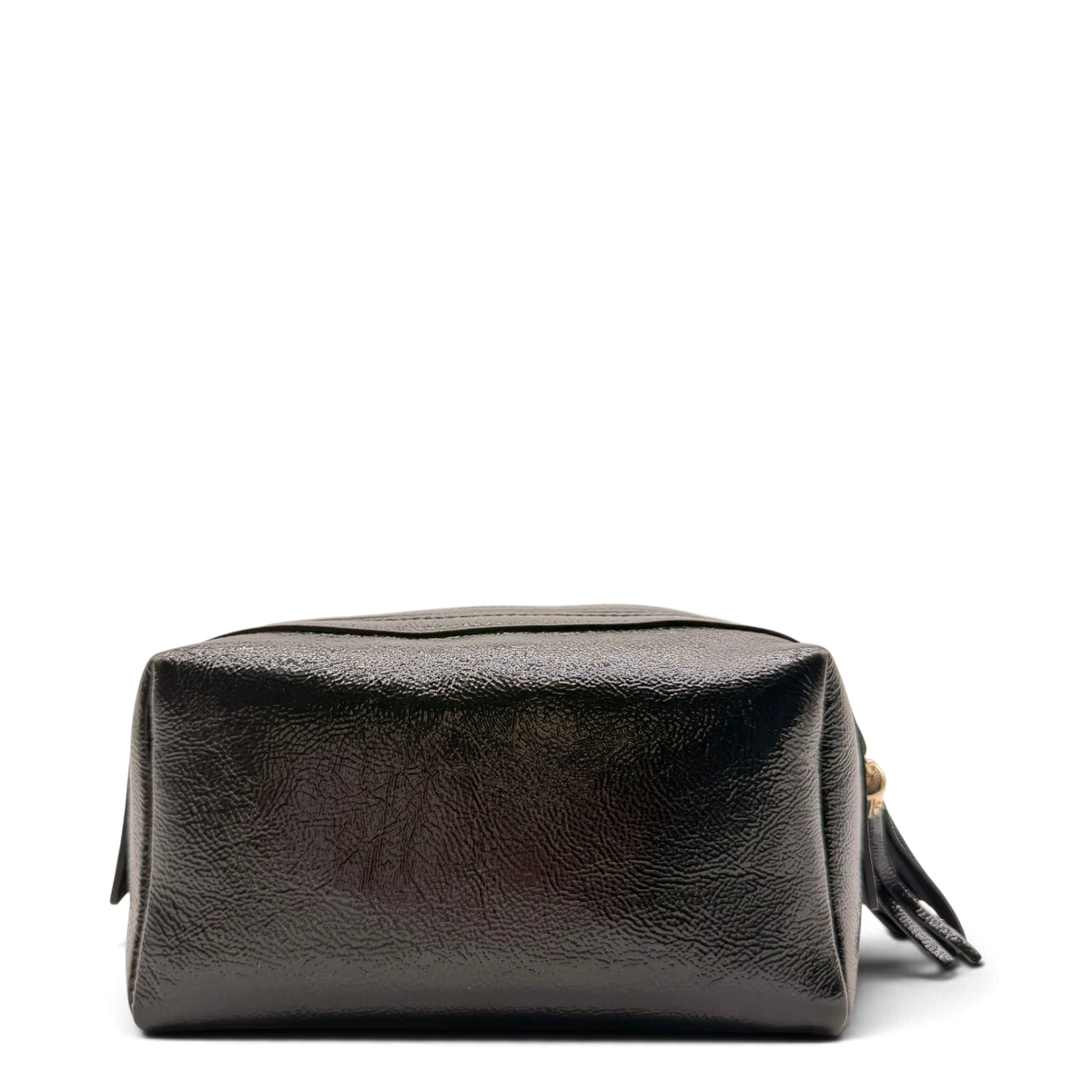 Gucci Kulturbeutel / Kosmetiktasche Soho aus Leder glänzend schwarz – Gesamtansicht