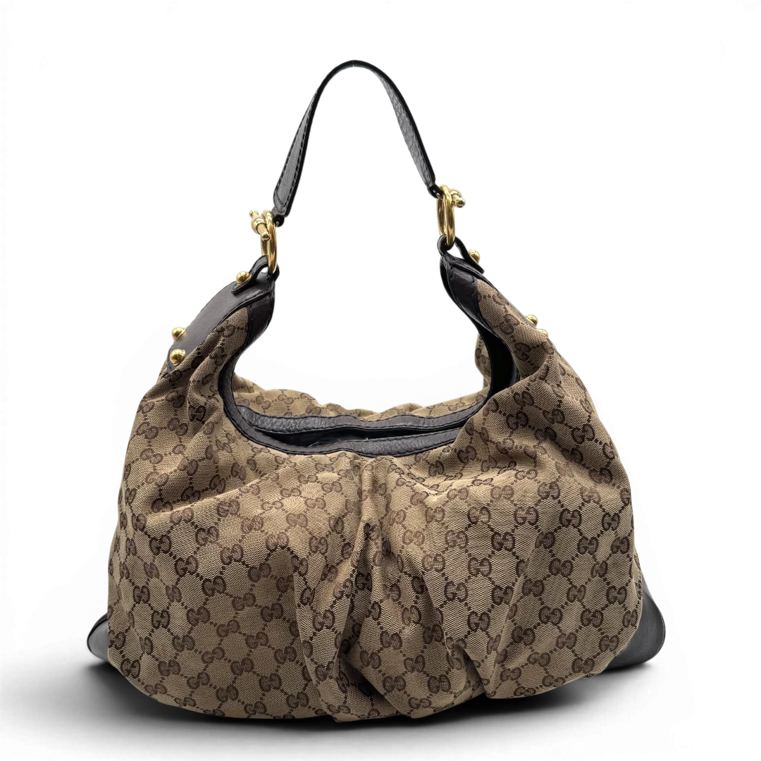 Gucci Jockey Large Hobo Shoulder Bag
