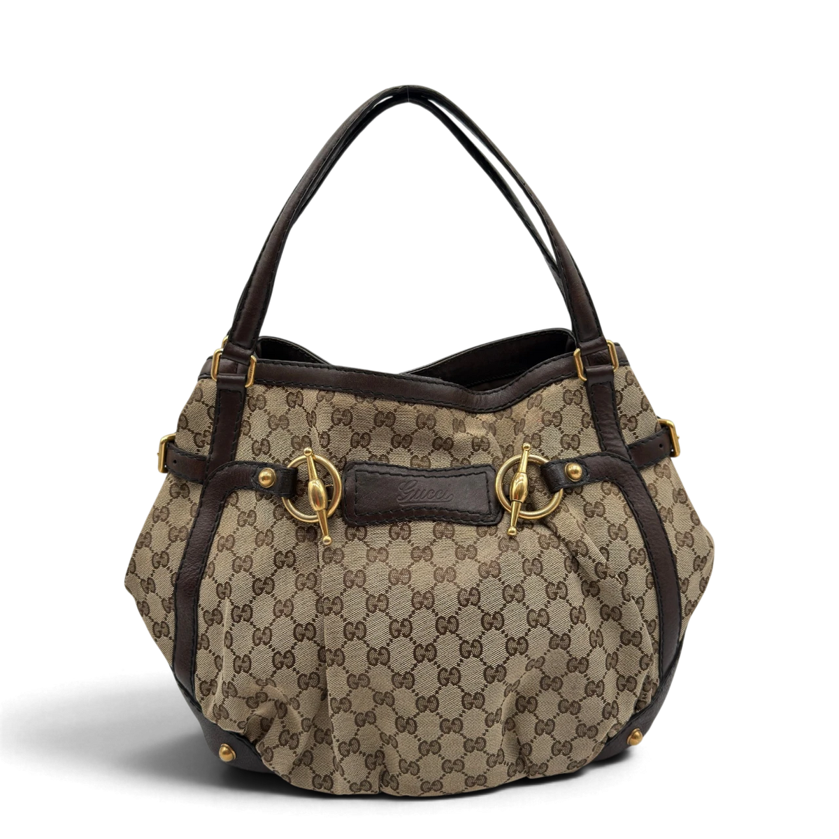 Gucci Shopper Jockey Tote monogram beige