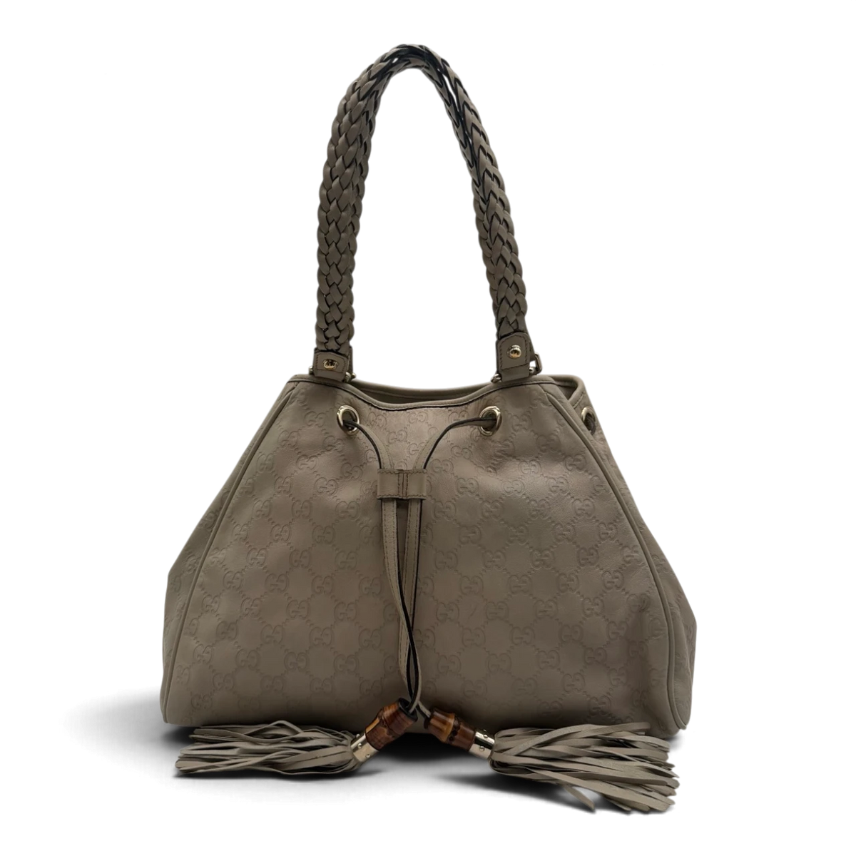 Gucci Shopper Peggy aus Leder monogram beige