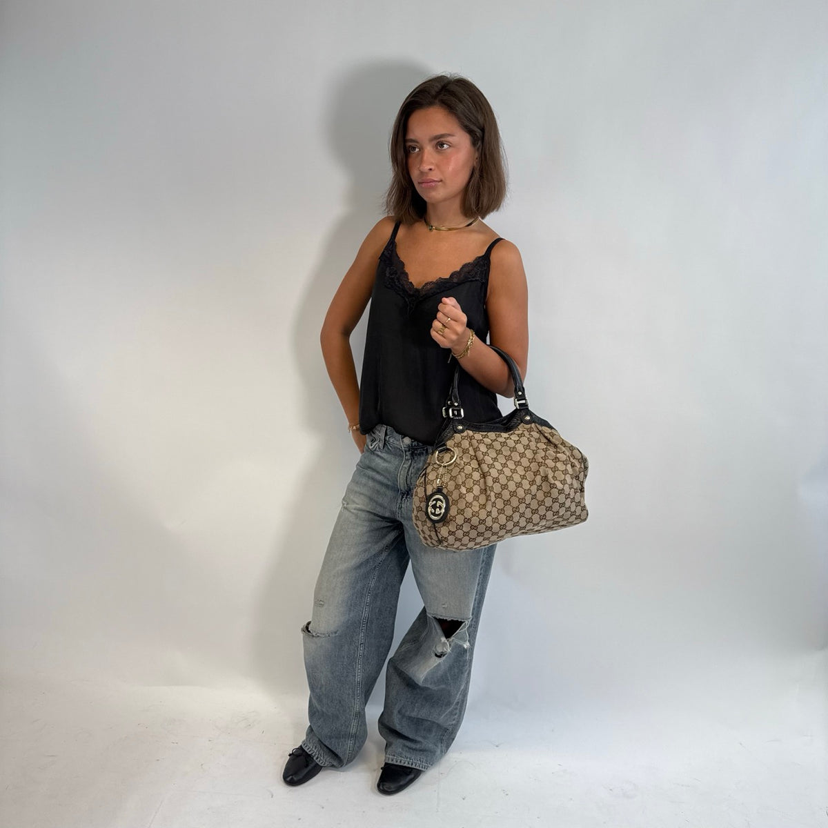Gucci Shopper Sukey monogram beige