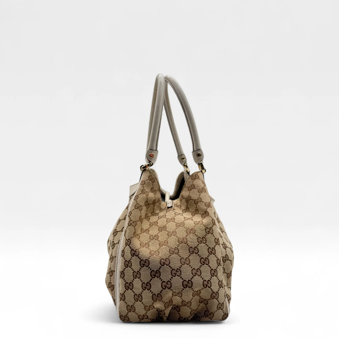 Gucci Handtasche D-Ring monogram beige
