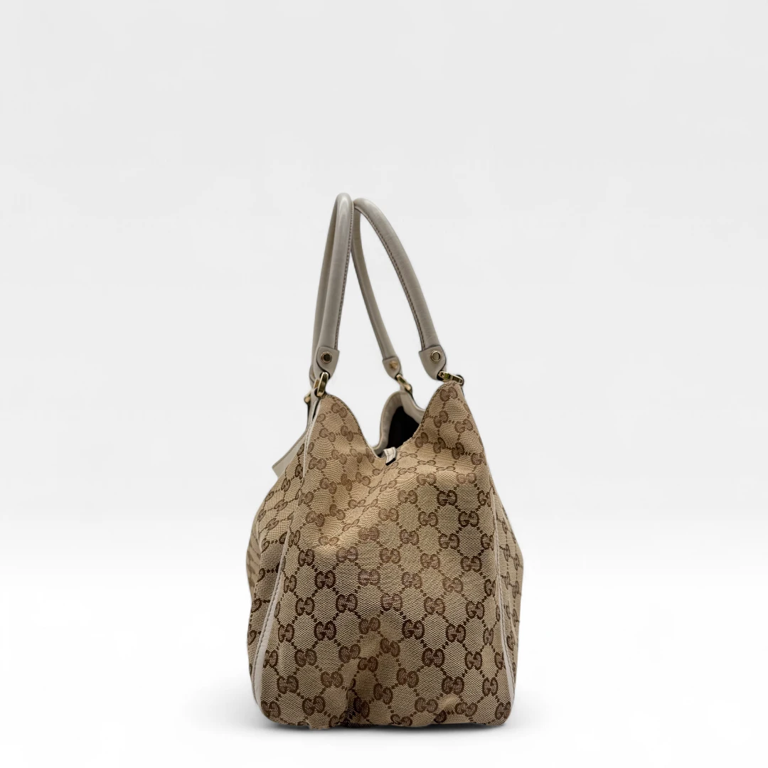 Gucci Handtasche D-Ring monogram beige