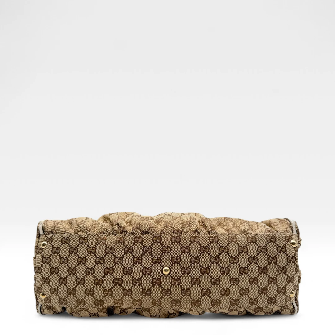 Gucci Handtasche D-Ring monogram beige