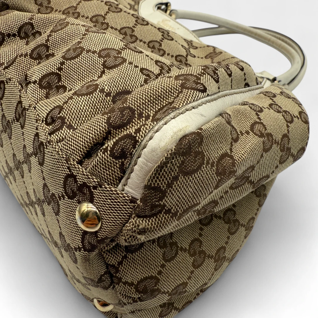 Gucci Handtasche D-Ring monogram beige