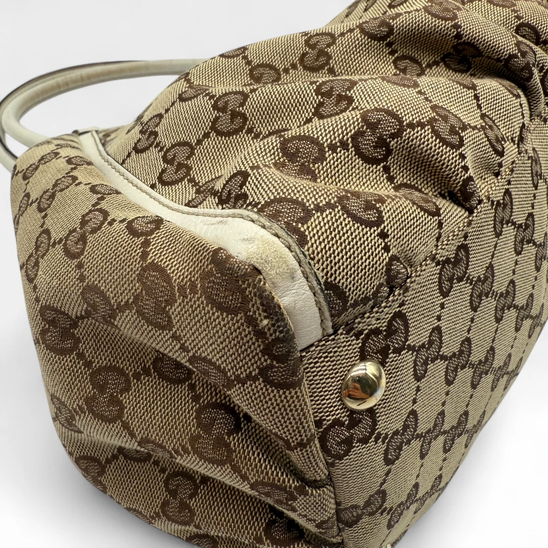 Gucci Handtasche D-Ring monogram beige