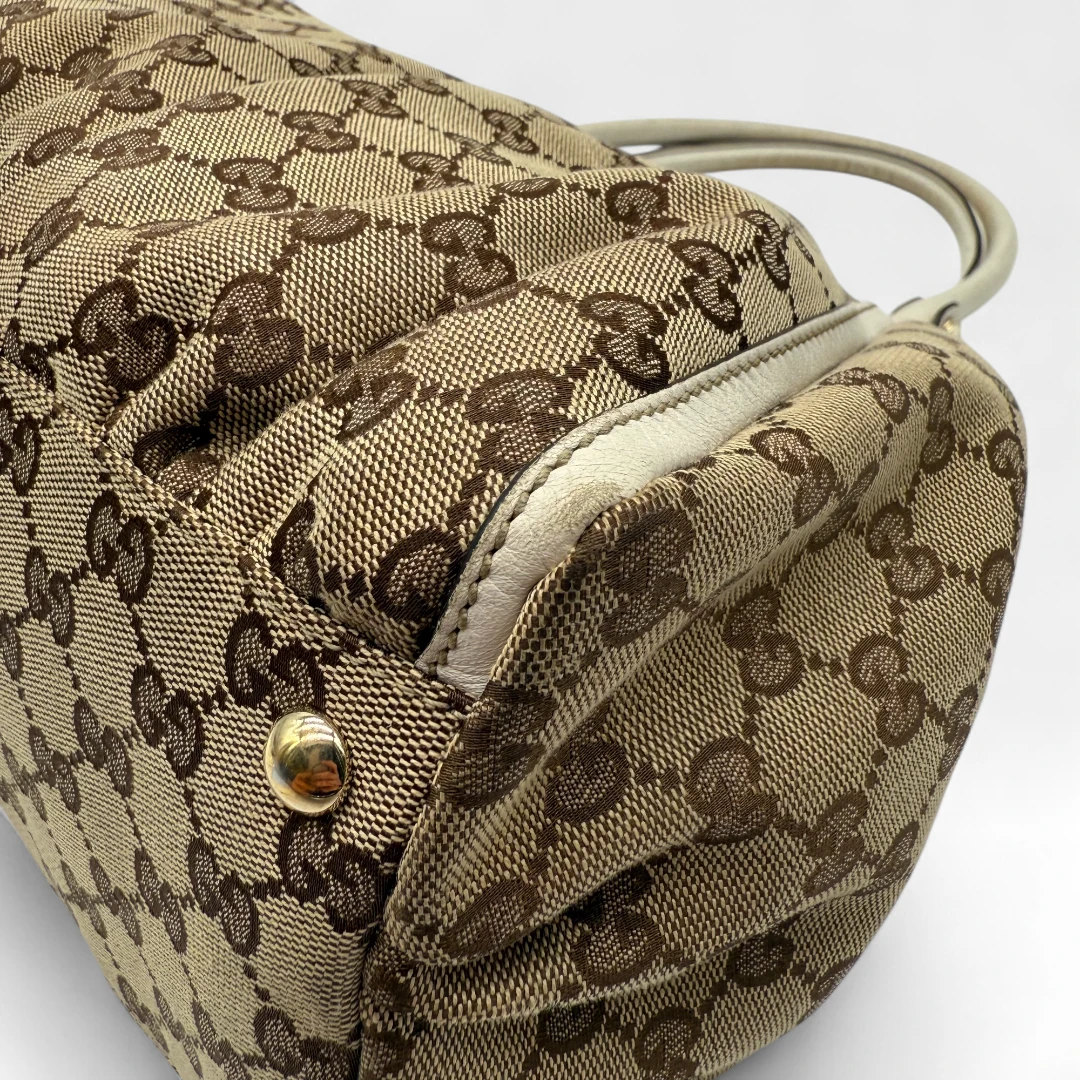 Gucci Handtasche D-Ring monogram beige