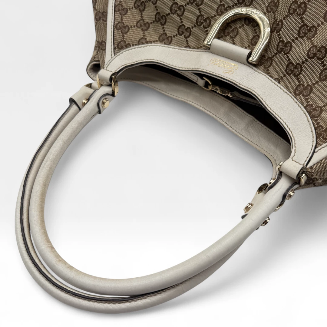 Gucci Handtasche D-Ring monogram beige