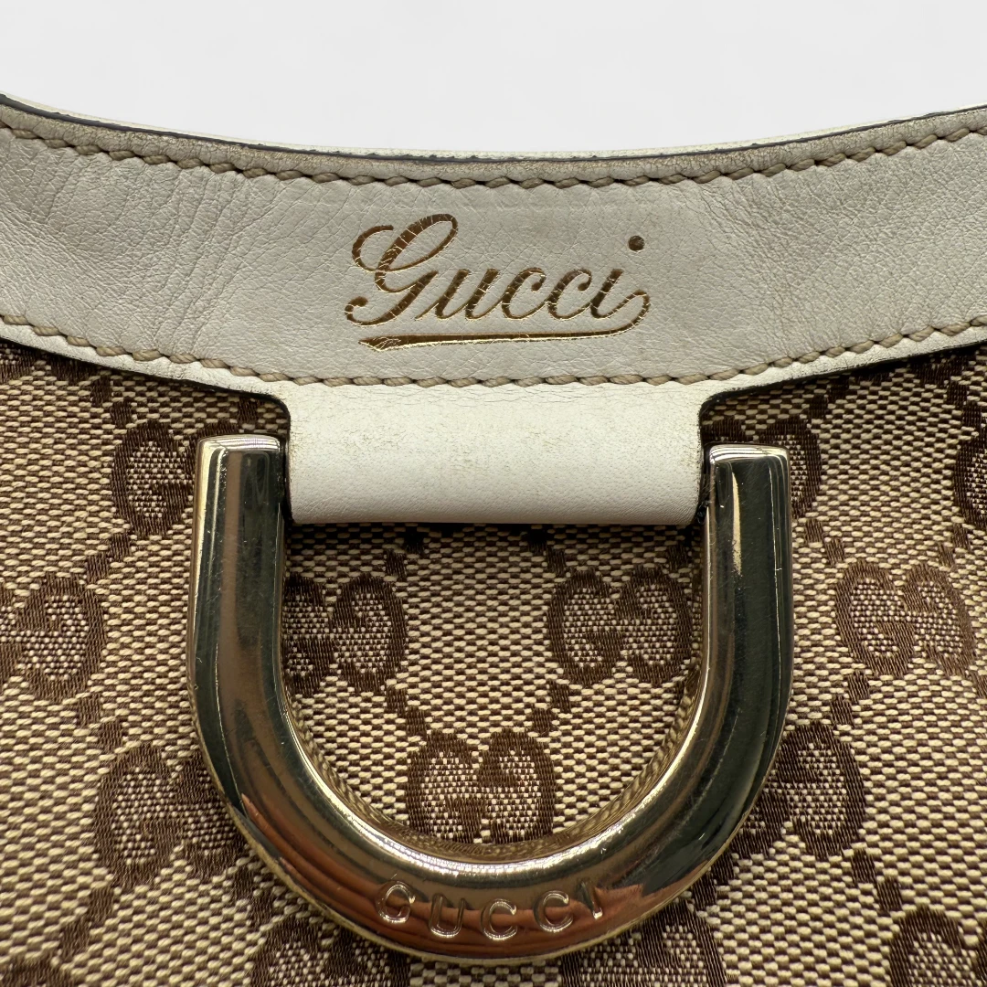 Gucci Handtasche D-Ring monogram beige