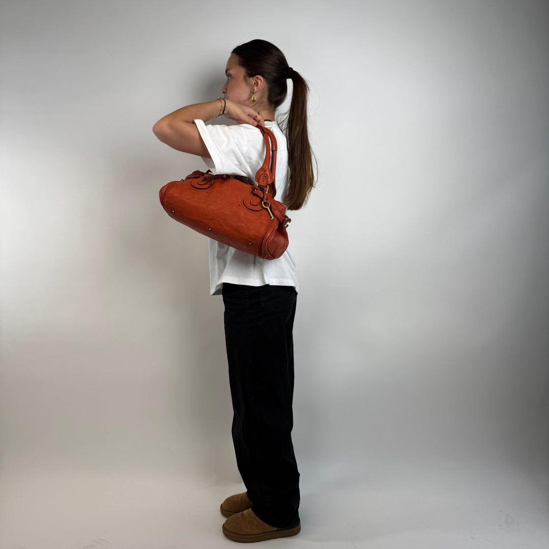 Chloé Handtasche Paddington aus Leder orange