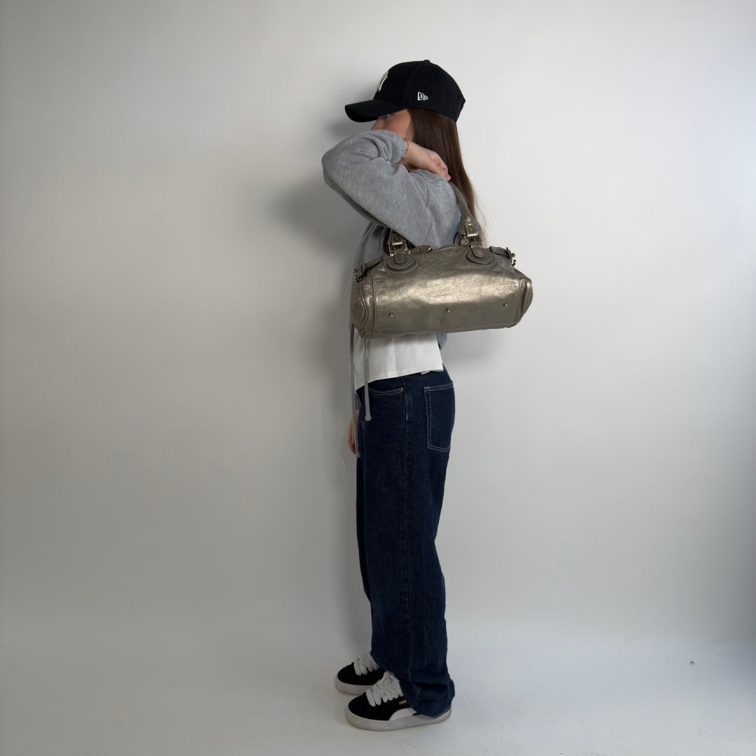 Chloé Handtasche Paddington metallic gold
