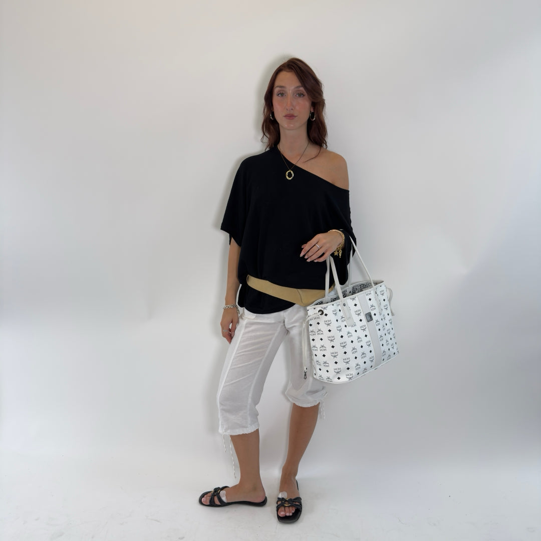 MCM Liz Reversible Tote Bag In Visetos, Medium