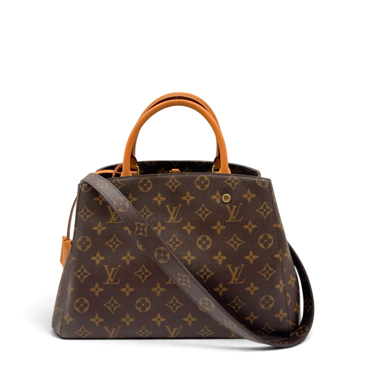 Louis Vuitton Handtasche Montaigne MM mit Schultergurt monogram braun