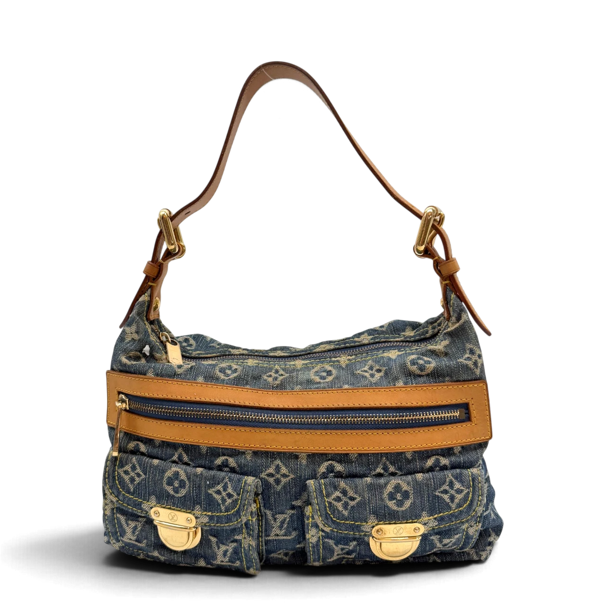Louis Vuitton Handtasche Neo Baggy PM Denim monogram blau