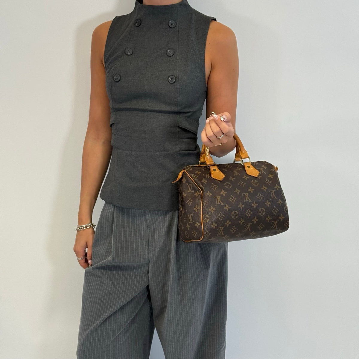 Louis Vuitton Handtasche Speedy 25 monogram braun