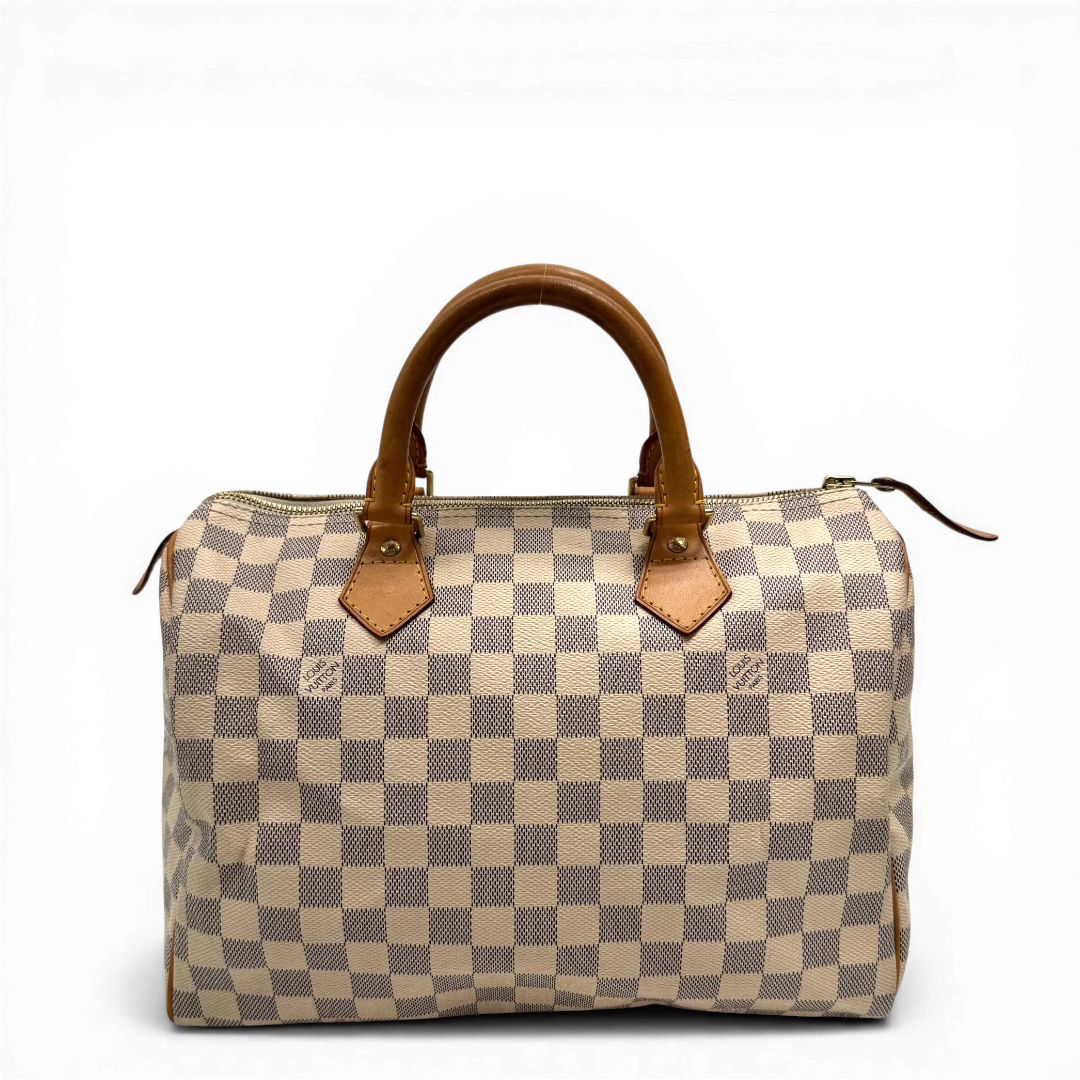 Speedy 30 handbag in Damier Azure