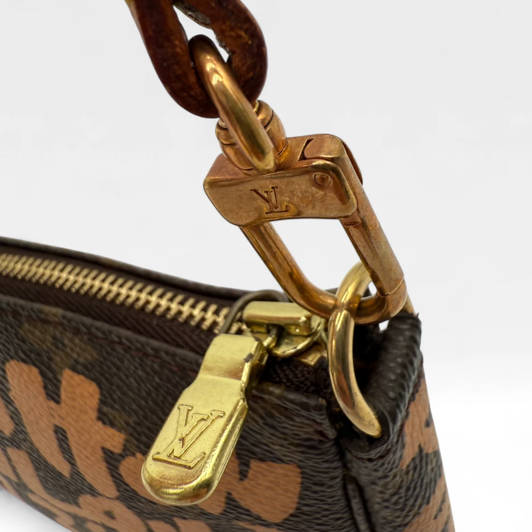 Louis Vuitton Pochette Accessoires Graffiti orange monogram braun