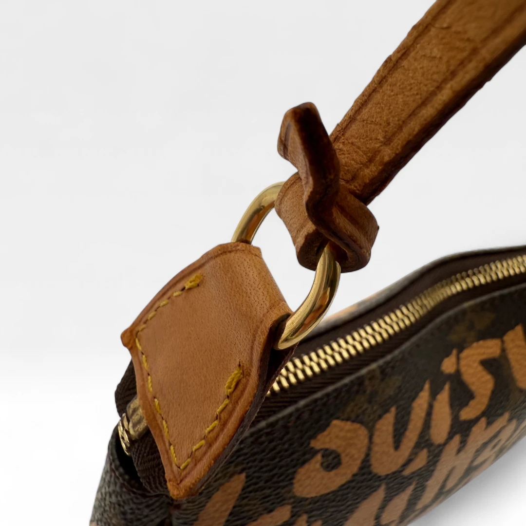Louis Vuitton Pochette Accessoires Graffiti orange monogram braun