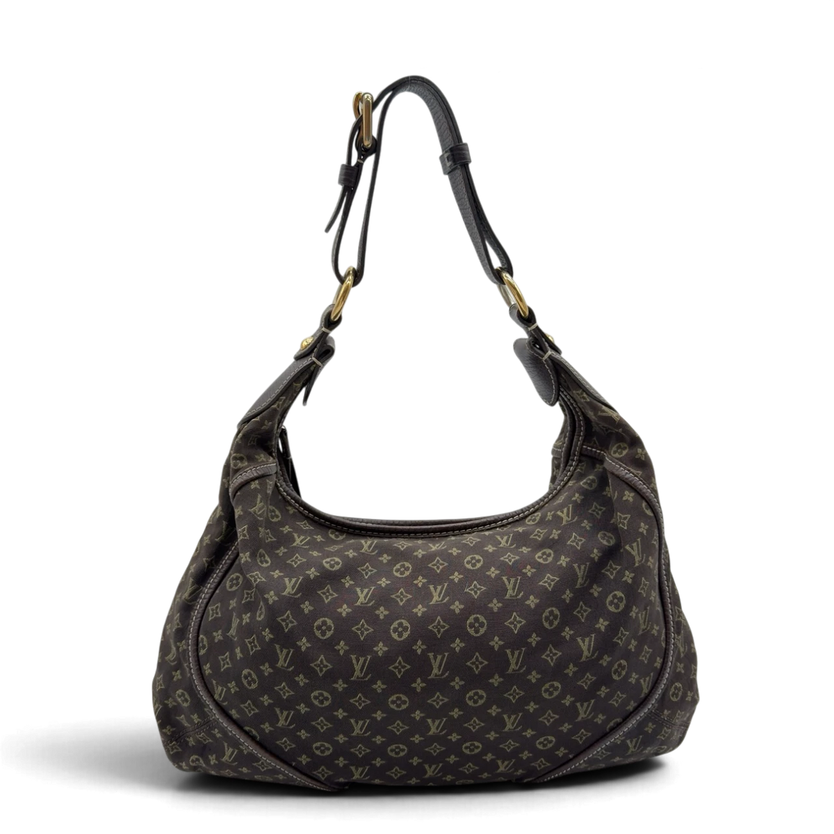 Louis Vuitton Schultertasche Mini Lin Manon MM braun