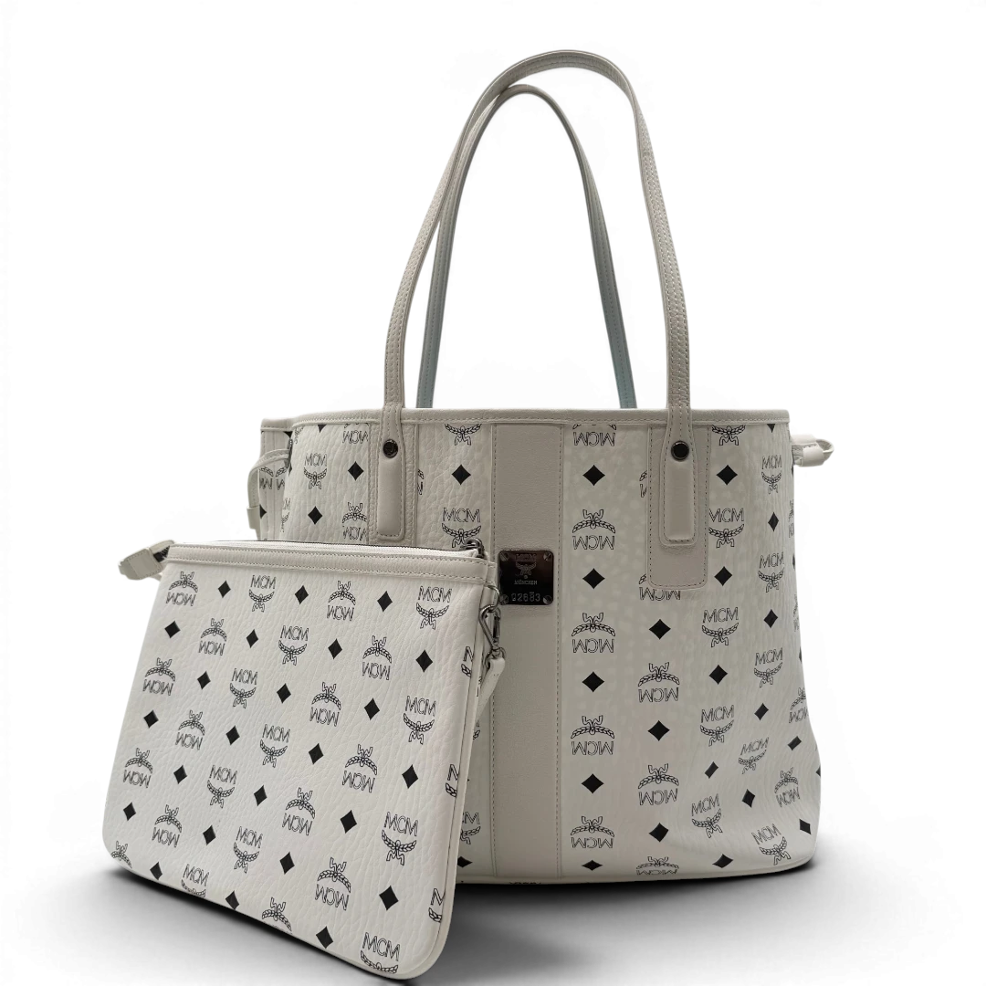 MCM Liz Reversible Tote Bag In Visetos, Medium