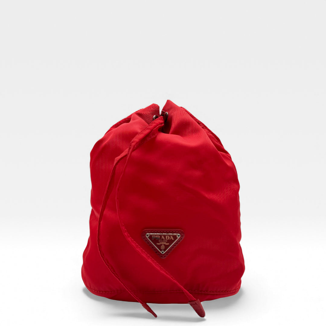 Clutch Tessuto Drawstring Pouch