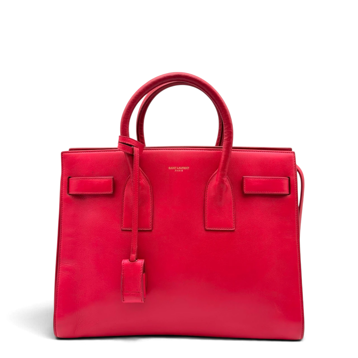 Saint Laurent Handtasche Sac de Jour aus Leder pink