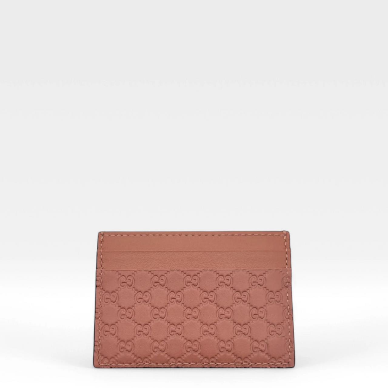 Gucci Cardholder / Card holder made of leather monogram pink