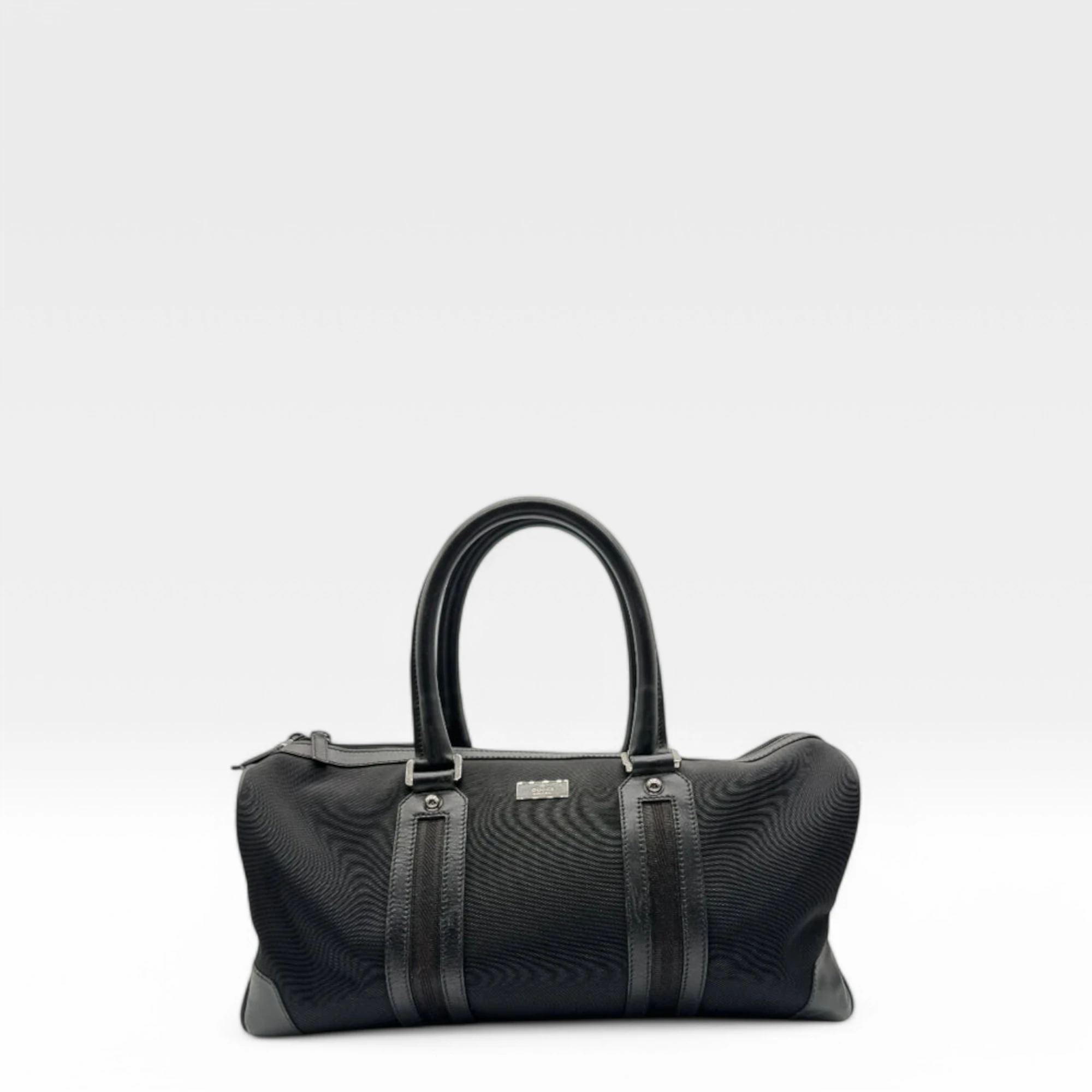 Gucci handbag Boston bag made of black nylon